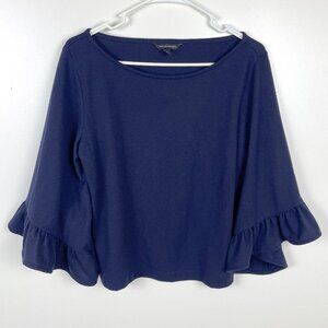 Banana Republic Bell Ruffle Sleeve Swing Sweater Small